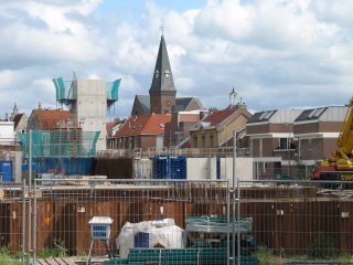 Nieuwbouw: parkeergarage en liftschachten