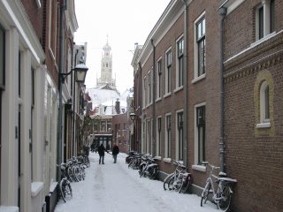 Sneeuw in de Korte en Lange Begijnestraat