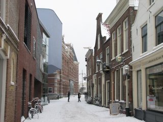 Sneeuw in de Korte en Lange Begijnestraat